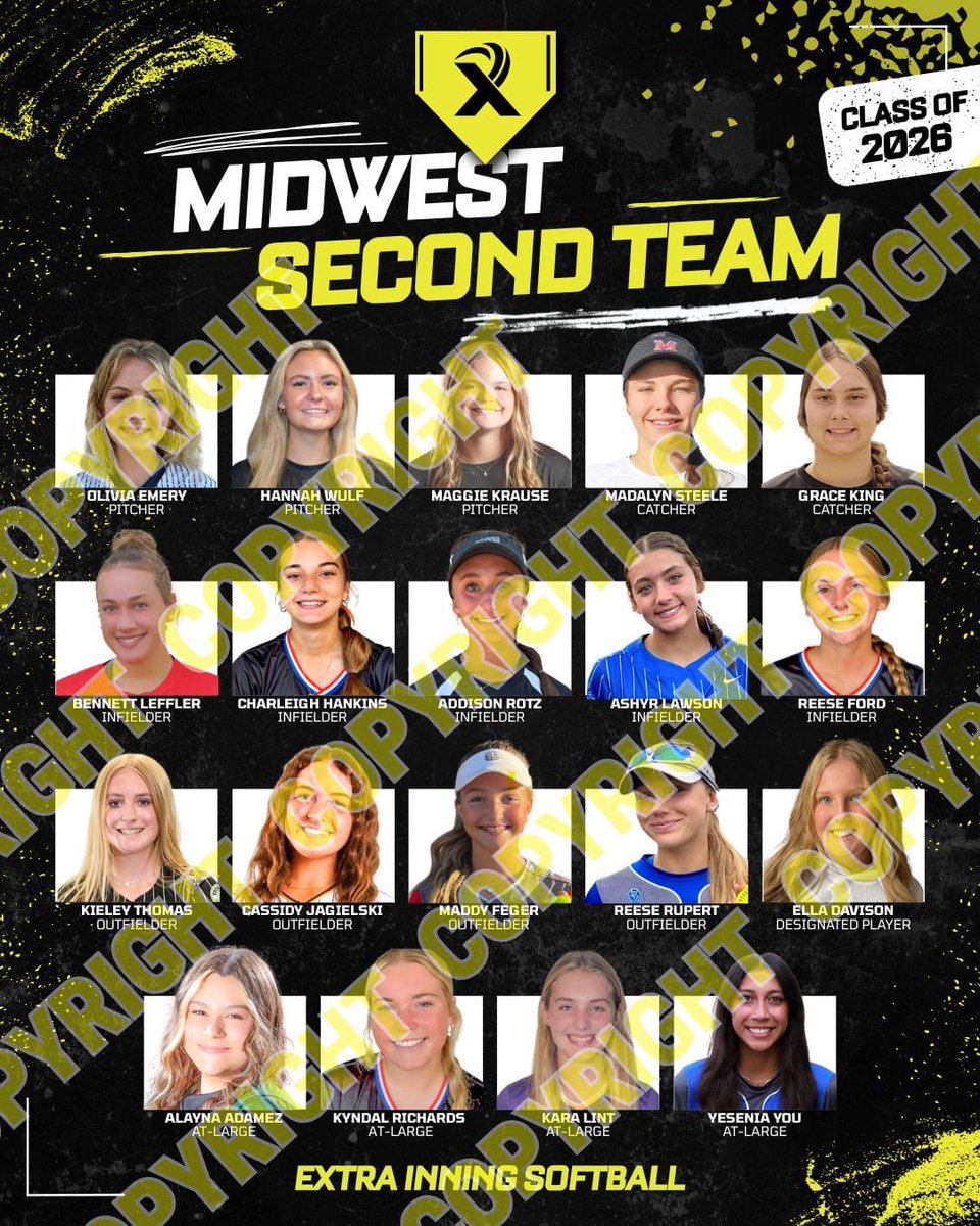 Thank you <a href="/ExtraInningSB/">EXTRA INNING SOFTBALL</a> for naming me for 2026 Midwest region 2nd team! I am honored to be listed with so many talented players! @finesse16ukelly <a href="/chris_stelma/">ChrisStelma</a> <a href="/OaklandSoftball/">Oakland Softball</a> <a href="/CollegeBDJocks/">College Bound Jocks</a> <a href="/FinesseOrg/">Finesse Fastpitch</a>