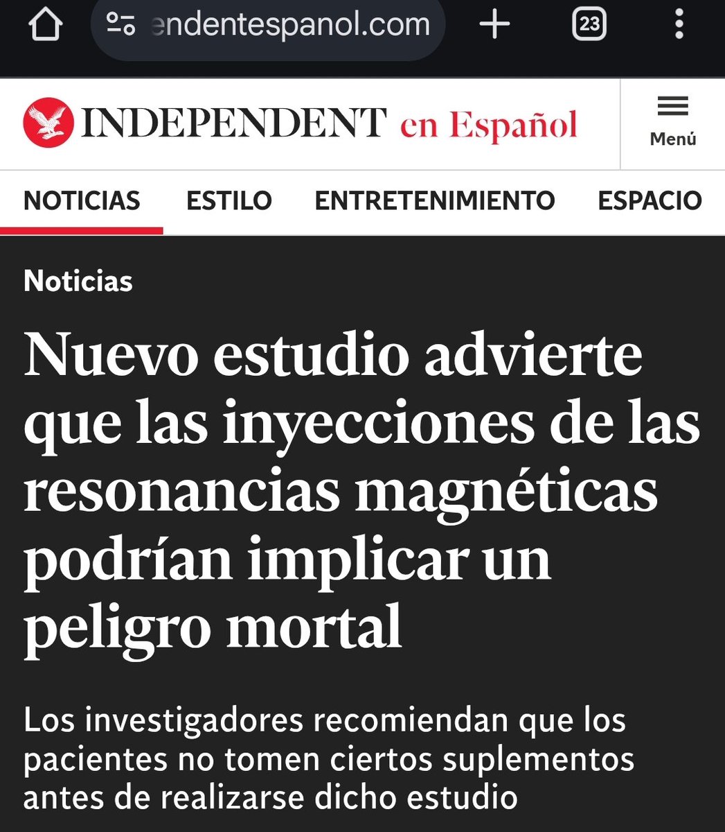 Este titular es FALSO y exagerado. Y compartirlo sin indagar es imprudente. Lo explico: 
El artículo al que se refiere la Investigación es este: sciencedirect.com/science/articl….
Y es cierto que leerlo y comprenderlo es una tarea compleja y exigente de identificar los datos de una