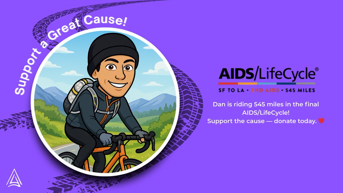 🚴‍♂️ ArcPoint Forensics supports Dan Taye in AIDS/LifeCycle 2025! He’s riding 545 miles in 5 days to help end AIDS. 💖 

Join us in backing his journey—every dollar counts! 

👉 giving.aidslifecycle.org/index.cfm?fuse… 

#TeamDan #EndAIDS #AIDSLifecycle2025