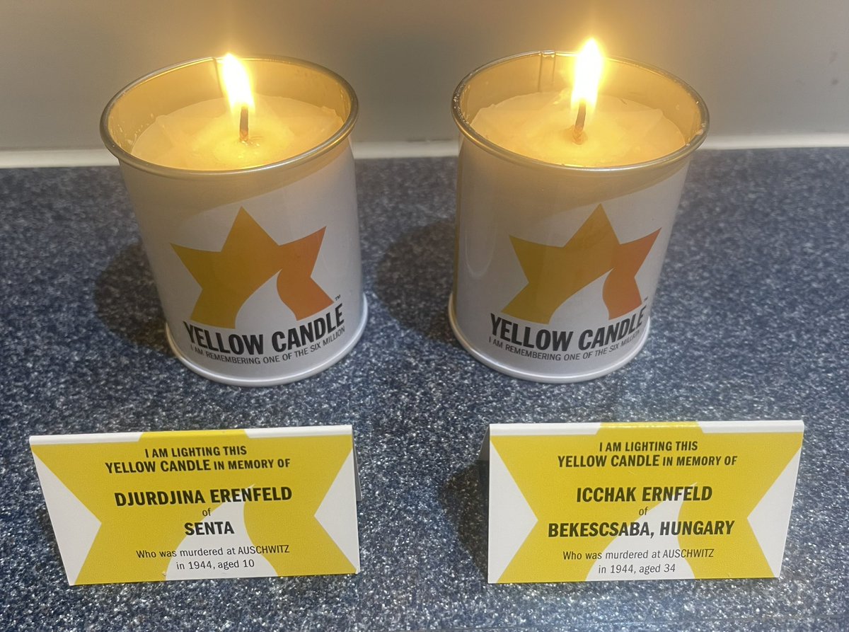 Nigel Rothband (@njlr) on Twitter photo Tonight, I lit a #YellowCandleUK in memory of the six million.
Moved & humbled by the powerful testimony of survivor Janine Webber BEM at this evening’s Yom HaShoah remembrance.
We remember. We bear witness. We say: #NeverAgain #YomHaShoah #HolocaustRemembrance <a href="/YellowCandleUK/">Yellow Candle</a> Tonight, I lit a #YellowCandleUK in memory of the six million.
Moved & humbled by the powerful testimony of survivor Janine Webber BEM at this evening’s Yom HaShoah remembrance.
We remember. We bear witness. We say: #NeverAgain #YomHaShoah #HolocaustRemembrance <a href="/YellowCandleUK/">Yellow Candle</a>