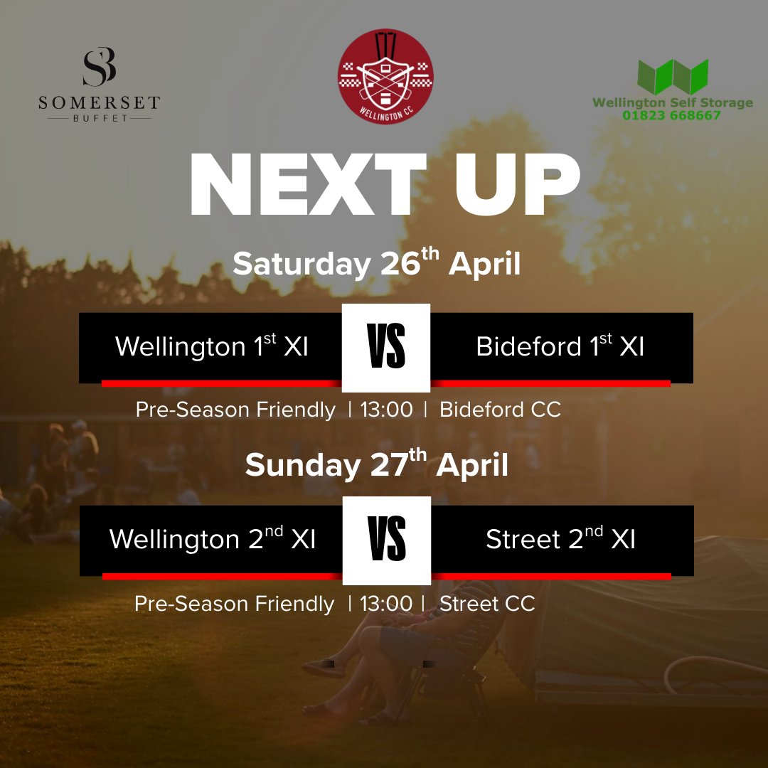 NEXT UP 👆

A couple of Pre-Season friendlies this weekend for both our 1st and our 2nd XI.

Not long to go now 🤞