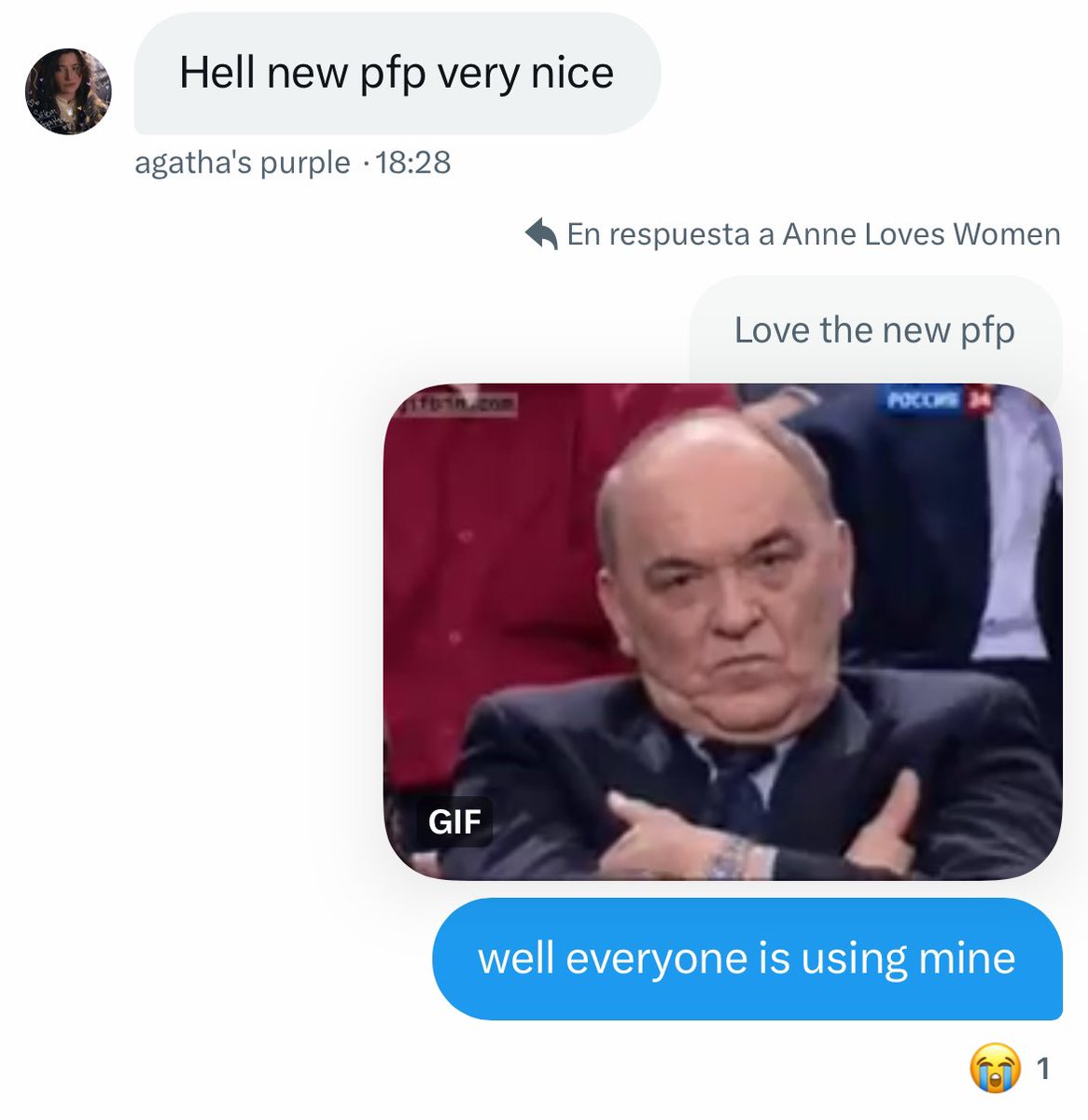 I'm not happy about it