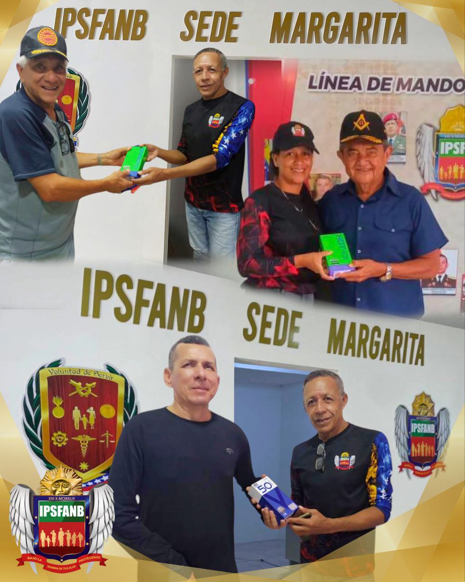 El <a href="/IPSFAespatria/">Instituto de Previsión Social de la FANB</a> sede Margarita, a través de la <a href="/caraejipsfanb/">CARAEJIPSFANB</a> entregó equipos celulares a nuestros afiliados en honrosa situación de Reserva Activa.
Trabajamos día a día para ofrecer servicios de excelencia y productos de calidad, garantizando el bienestar de nuestros afiliados
