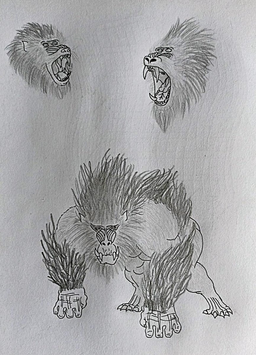 HeroicTown's tweet photo. CONCEPT ART 
MANDRILUS GIGANTUS https://t.co/YzdWf234tR