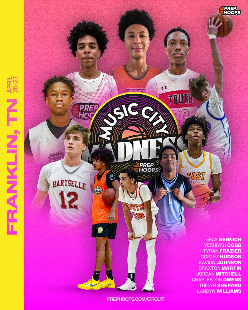 Music City Madness is BACK.

Tickets: events.prephoops.com/purchase-ticke…

#PHMusicCityMadness 

Who do we need to have our eyes on?
Tag a prospect ⤵