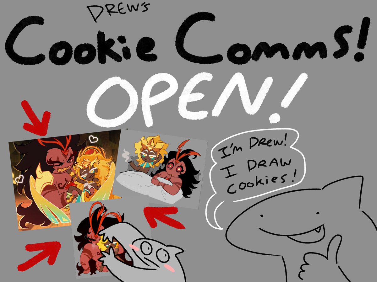 Drewdisnow's tweet image. i draw cookies and now you can pay me to draw your favourite cookies👍👍 🔞 #crk #cookierunkingdom #cookiecum #coochiecum