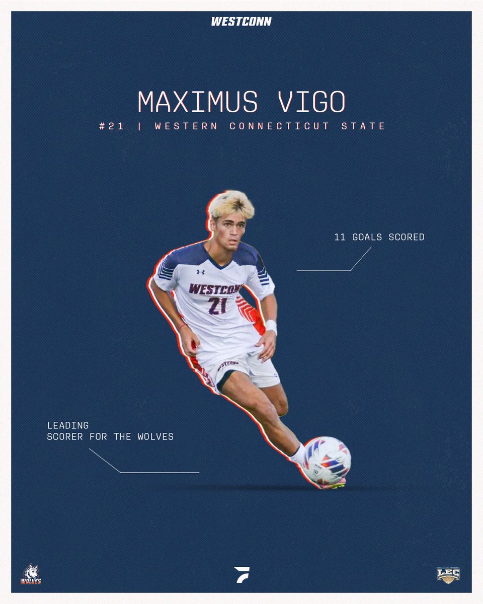 FloCollege | Soccer (@flofc_) on Twitter photo Maximus Vigo was untouchable in 2024 🔥⚽️
The WestConn forward netted 11 goals, the most for his squad and tied for the most in the entire Little East Conference. Can he lead the Wolves to a 3rd straight LEC title this fall? 🏆
#LECFC | <a href="/LittleEastConf/">Little East Conference</a> | <a href="/westconnmsoc/">Westconn Mens Soccer</a> Maximus Vigo was untouchable in 2024 🔥⚽️
The WestConn forward netted 11 goals, the most for his squad and tied for the most in the entire Little East Conference. Can he lead the Wolves to a 3rd straight LEC title this fall? 🏆
#LECFC | <a href="/LittleEastConf/">Little East Conference</a> | <a href="/westconnmsoc/">Westconn Mens Soccer</a>