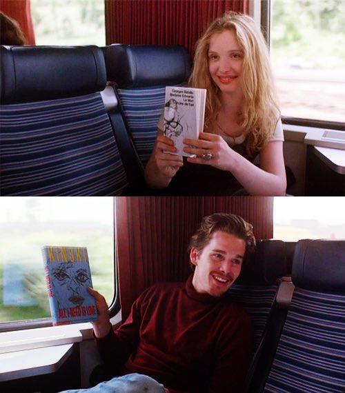 FlicksAnca's tweet image. #WorldBookDay 
#worldbookday2025 
#diadellibro2025 

Before Sunrise (1995) Richard Linklater