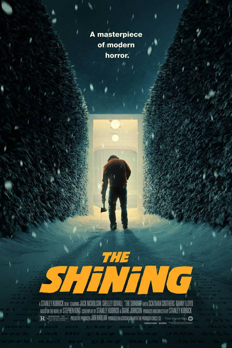 Stunning poster for The Shining by <a href="/Cakes_Comics/">Matt Ferguson</a> x <a href="/mrflorey/">Florey</a> 

#TheShining