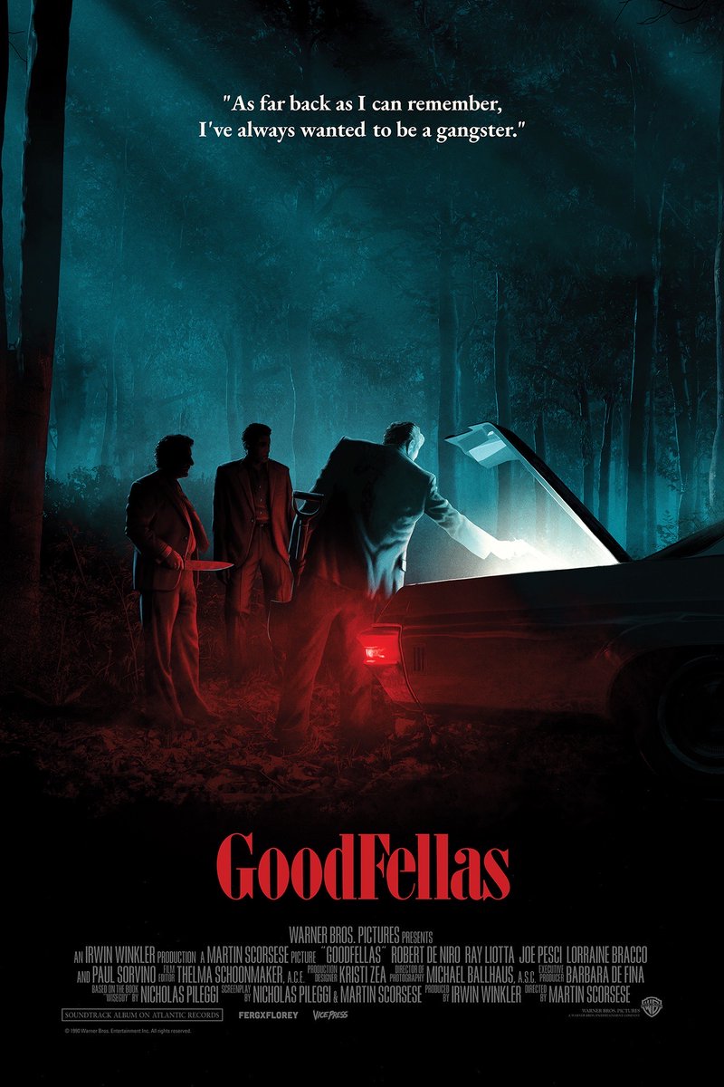 Stunning poster for GoodFellas by <a href="/Cakes_Comics/">Matt Ferguson</a> x <a href="/mrflorey/">Florey</a> 

#Goodfellas #tbt