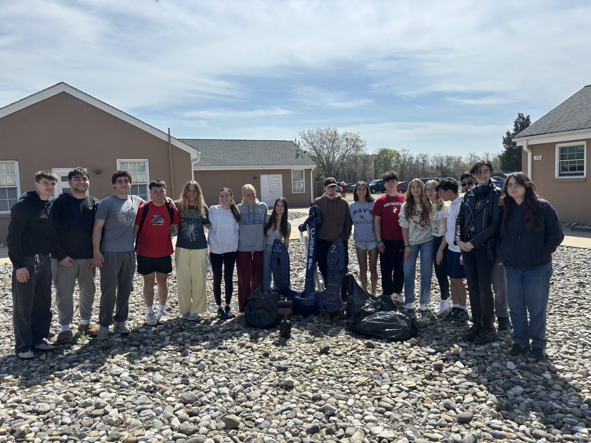 Happy belated earth day post. On earth the seniors in research decided to pick up all the trash on and around campus. Big haul and a lot of work. Way to go
