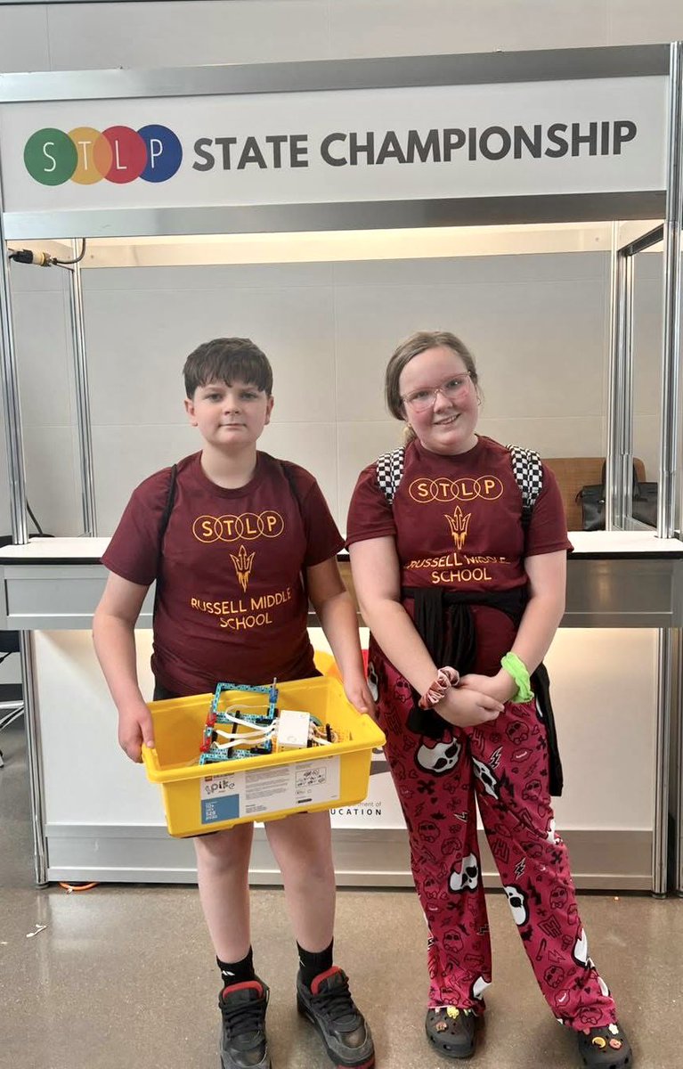 RMS STLP State Competition ✨

Allison Phipps, Jaxson Mason, and Gunther Mussetter won 1st place in the RCX Extreme Challenge!

Sylvia Bishop and Gunner Ramey won 1st place in the Robot Royal!

#GoDevils