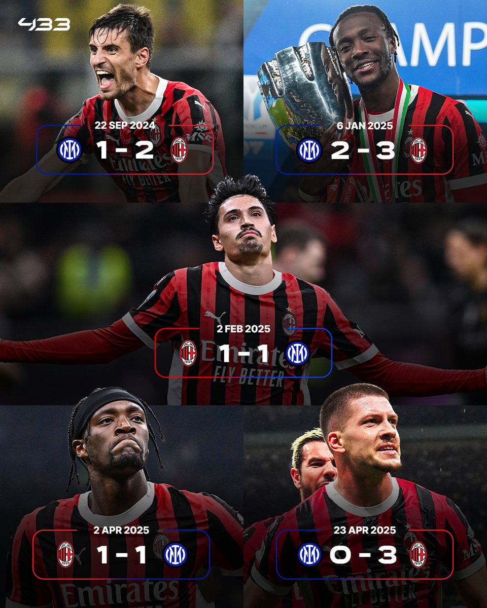 433's tweet image. Milan 🟰 𝐑𝐄𝐃 this season 🔴👀