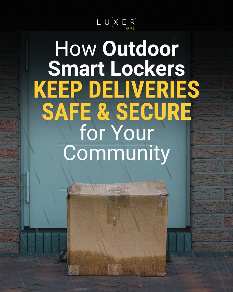 LuxerOne's tweet image. April showers shouldn&apos;t mean soggy packages for your residents! Weather-resistant, outdoor smart lockers from Luxer One protect what matters to your residents rain or shine.

Learn how at zurl.co/kh07u .

#LuxerOne #PackageManagement #SecureSolutions #Multifamily