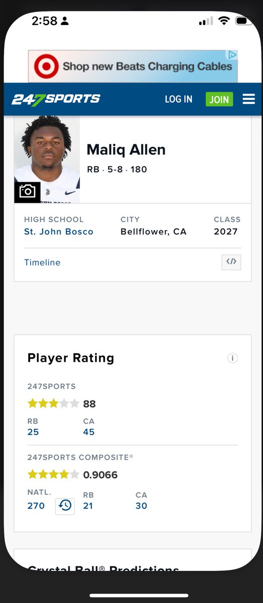 Blessed to be ranked on <a href="/247Sports/">247Sports</a>