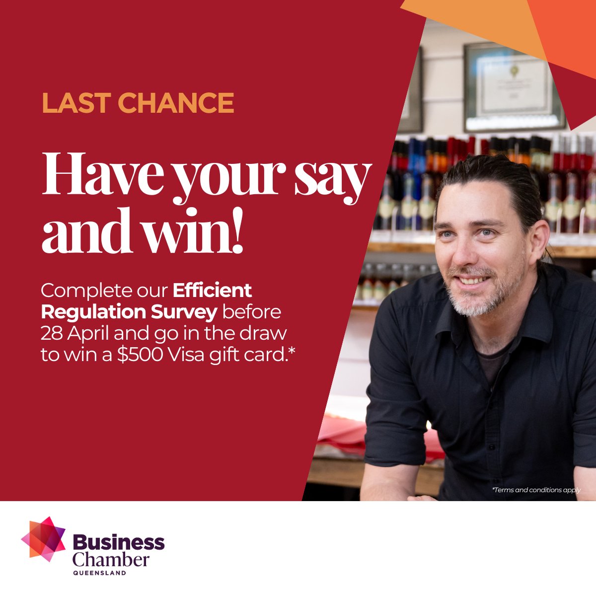 Our biennial Efficient Regulation Survey identifies the key red tape and regulatory issues impacting Queensland businesses. Have your say before 28 April to go into the draw to win a $500 Visa gift card: surveymonkey.com/r/RedTape2025
