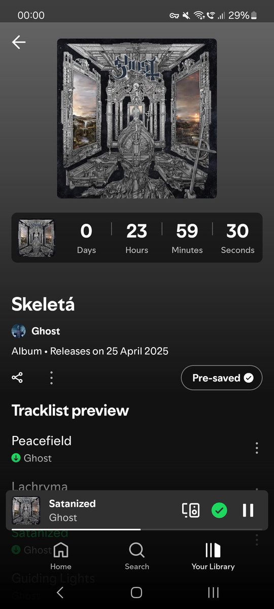tobleronefudgie's tweet photo. LESS THAN 24HRS 😍😍😍😍😍
#thebandghost #ghosttwt #papavperpetua #lachryma #skeleta #satanized #peacefield https://t.co/yOZ0O1joLO
