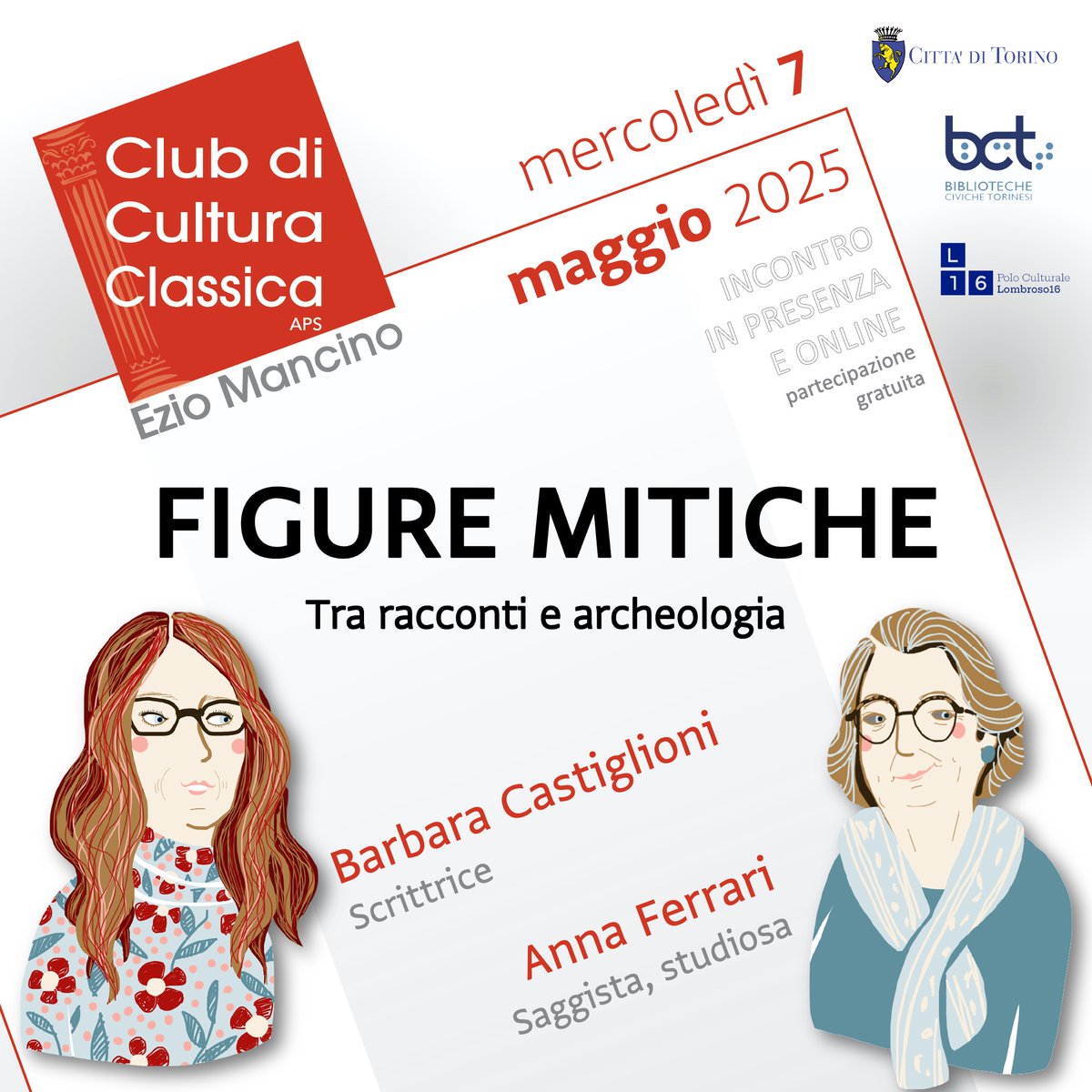 Che cosa possiamo scoprire, del mondo classico, facendo dialogare tra loro i miti trattati nelle fonti letterarie e quelli presenti nei documenti archeologici?

FIGURE MITICHE | Mercoledì 7 maggio, ore 18
con Barbara Castiglioni e Anna Ferrari

#CompagniDiClassici