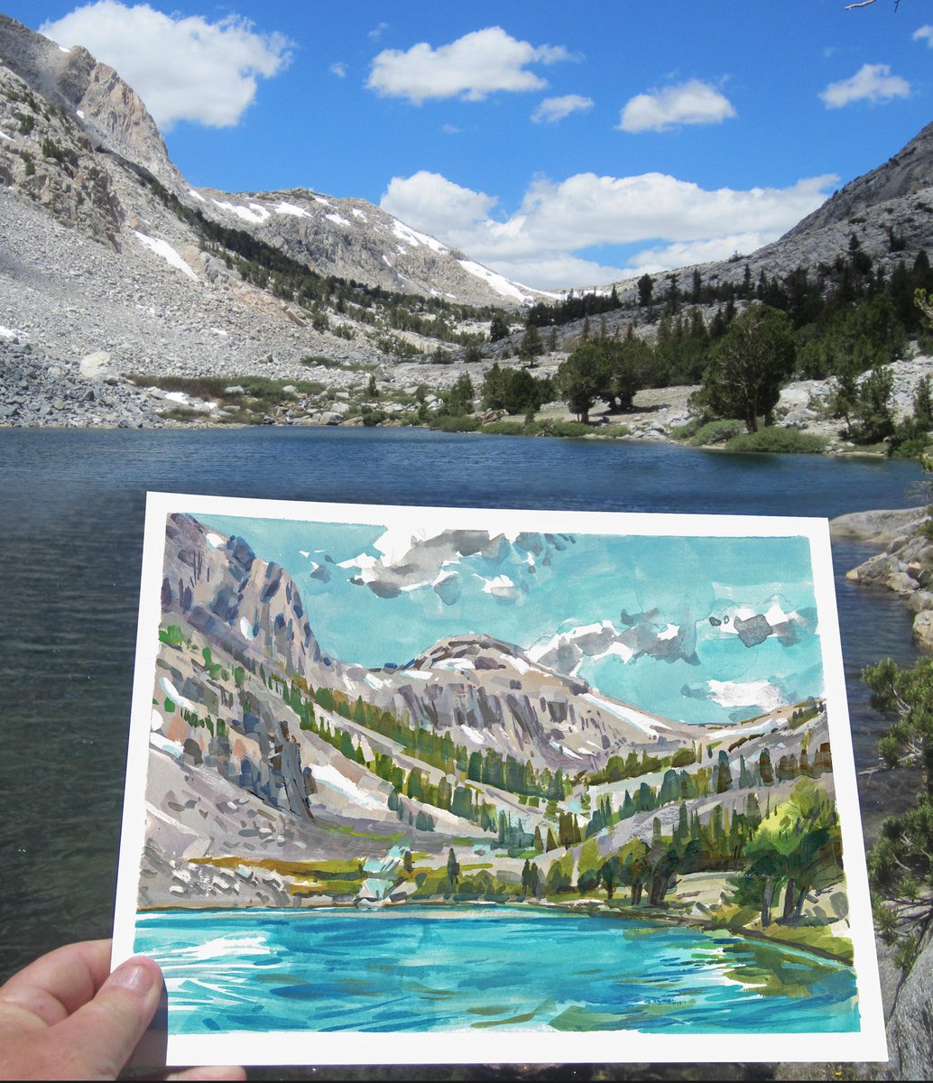 garygeraths's tweet image. Was up in the eastern Sierras Nevada mountains wandering up and down steam beds and mountain trails luging around my painting gear and slopping gouache paint onto panels. Had a great time.