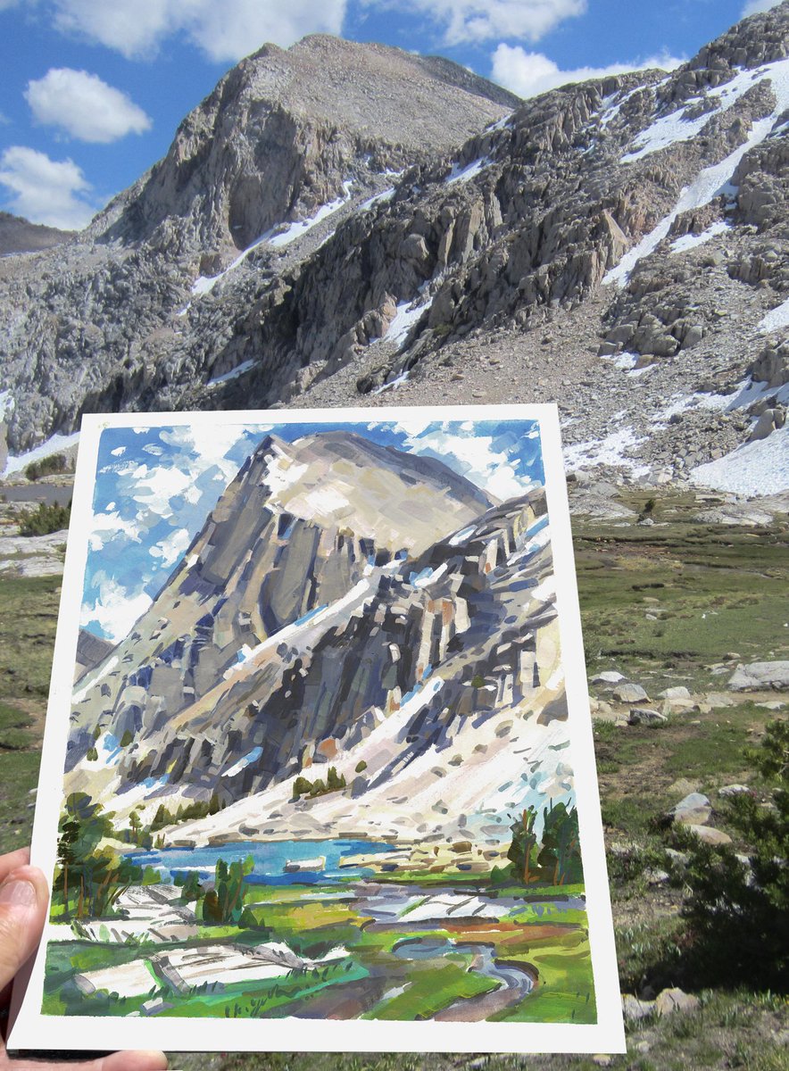 garygeraths's tweet image. Was up in the eastern Sierras Nevada mountains wandering up and down steam beds and mountain trails luging around my painting gear and slopping gouache paint onto panels. Had a great time.