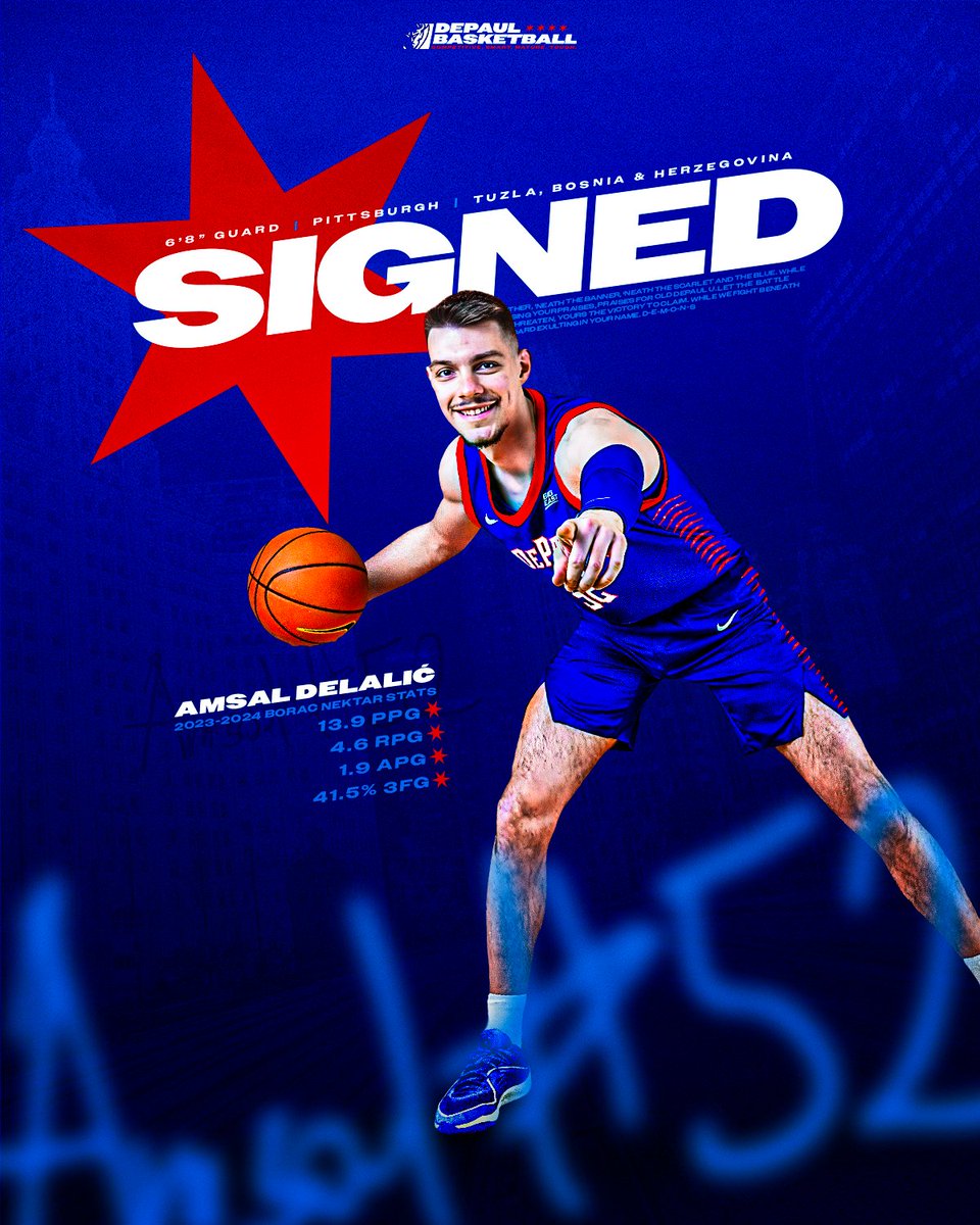 Looking good in the scarlet and blue, <a href="/AmsaltheDelalic/">Amsal Delalic</a>! 

📰 ow.ly/Z69A50VGF4f

#BlueGrit 🔵😈