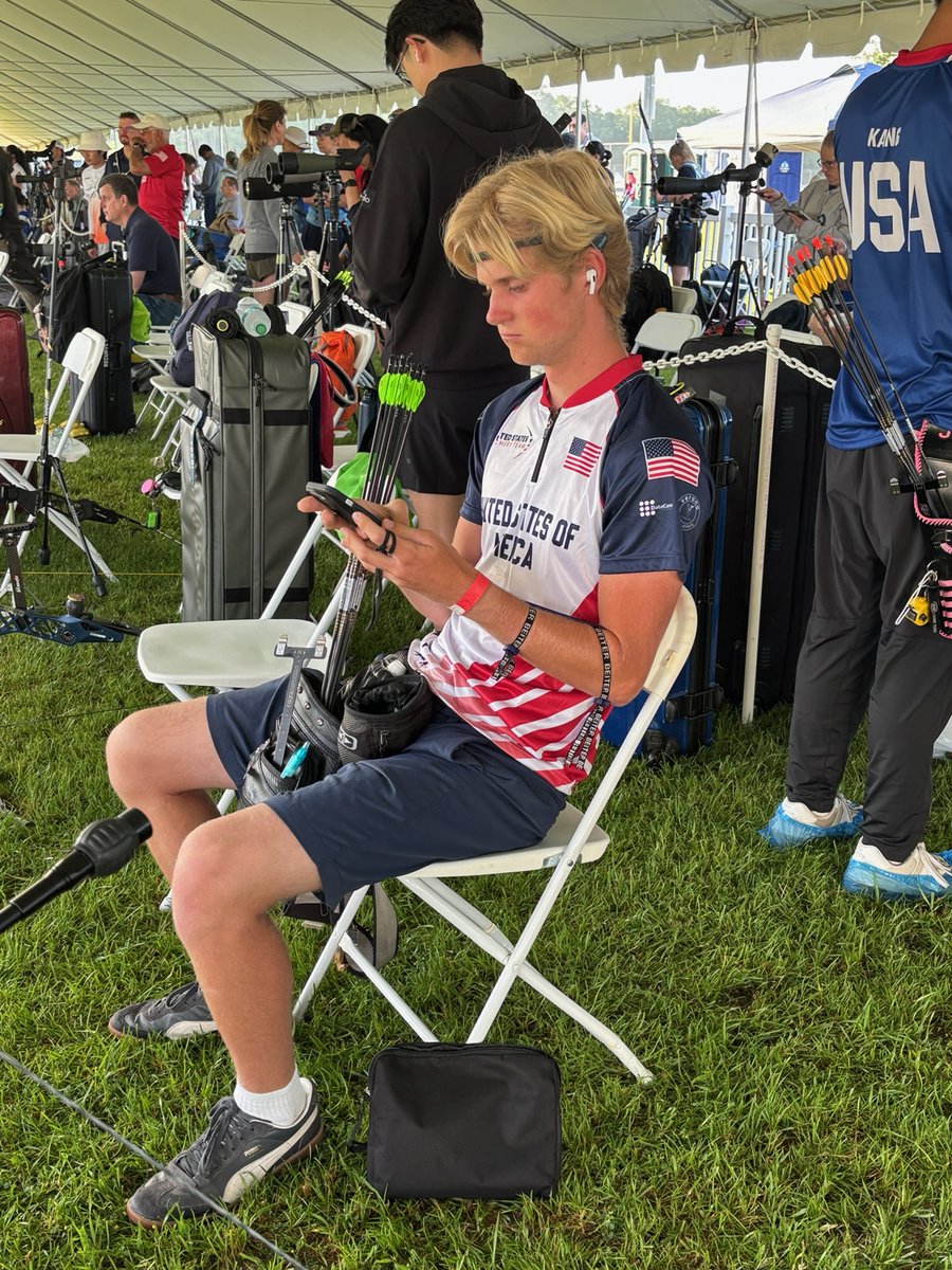 Opti_Brain's tweet photo. BYB/Opti Brain sponsored archer Christian Stoddard prepares for competition with Opti Train at the World Youth Trials in Gainesville Florida. Once selected the team will travel to Canada in July for the World Youth Championships. 

#optibrain #archery #usaarchery #targetarchery https://t.co/JGSFSLRPpi