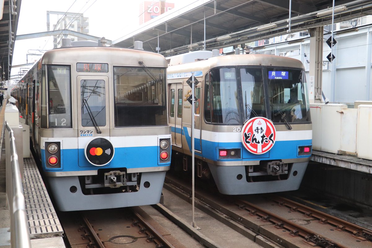 福岡市交通局2000N系20編成が『博多どんたくヘッドマーク』を付けて