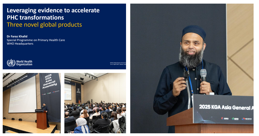📍 Busan, South Korea
Leveraging evidence to accelerate PHC transformations: Three novel global products

Honored to deliver Keynote Presentation at the Korea Foundation for International Healthcare Global Alumni General Assembly 2025
#PrimaryHealthCare #UHC