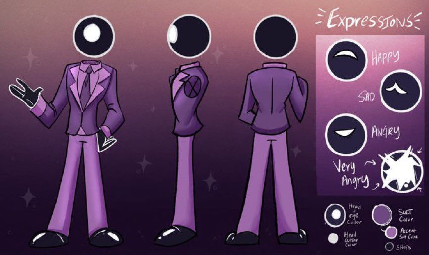 ⭐️ Official St4tic Character Reference Sheet! ⭐️