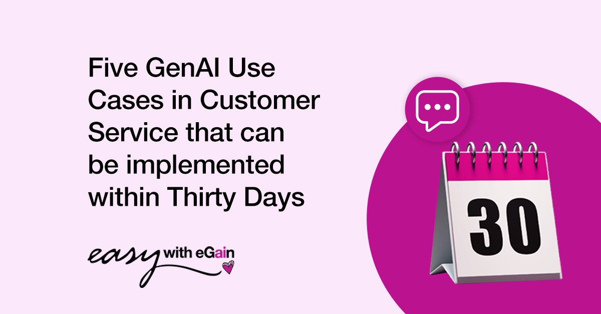 Innovative technology leaders are looking for AI use cases to implement at scale in their business. At eGain we are automating many customer service use cases for banks, insurance, healthcare, and other sectors. So we decided to capture five popular ones in this post. We would