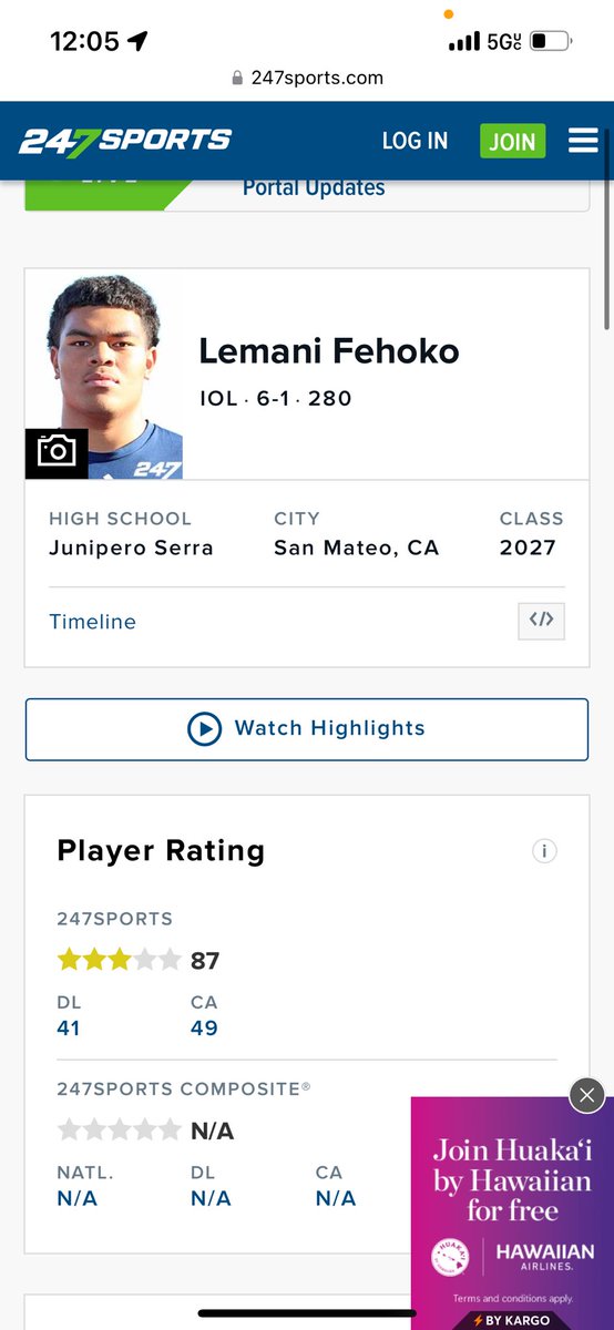 Lemani Fehoko (@lemanifehoko) on Twitter photo ALL PRAISE TO THE MOST HIGH!!!
Extremely grateful to be ranked as a
3 STAR ⭐️ on <a href="/247Sports/">247Sports</a> !!!☝🏽
<a href="/BrandonHuffman/">Brandon Huffman</a> <a href="/DariusBell_3/">Darius Fautua Bell</a> <a href="/coachwalsh20/">Patrick Walsh</a> <a href="/coachmons/">Coachmons</a> <a href="/elijah_folau/">Elijah Folau</a> <a href="/CoachMattVinal/">Matty V</a> <a href="/NetaneFehoko/">Netane Fehoko</a> <a href="/ActivatedSP/">Activated Sports Performance</a> <a href="/OfficialKOBros/">KO Bros</a> <a href="/Samchung_4/">Sam Chung</a> ALL PRAISE TO THE MOST HIGH!!!
Extremely grateful to be ranked as a
3 STAR ⭐️ on <a href="/247Sports/">247Sports</a> !!!☝🏽
<a href="/BrandonHuffman/">Brandon Huffman</a> <a href="/DariusBell_3/">Darius Fautua Bell</a> <a href="/coachwalsh20/">Patrick Walsh</a> <a href="/coachmons/">Coachmons</a> <a href="/elijah_folau/">Elijah Folau</a> <a href="/CoachMattVinal/">Matty V</a> <a href="/NetaneFehoko/">Netane Fehoko</a> <a href="/ActivatedSP/">Activated Sports Performance</a> <a href="/OfficialKOBros/">KO Bros</a> <a href="/Samchung_4/">Sam Chung</a>