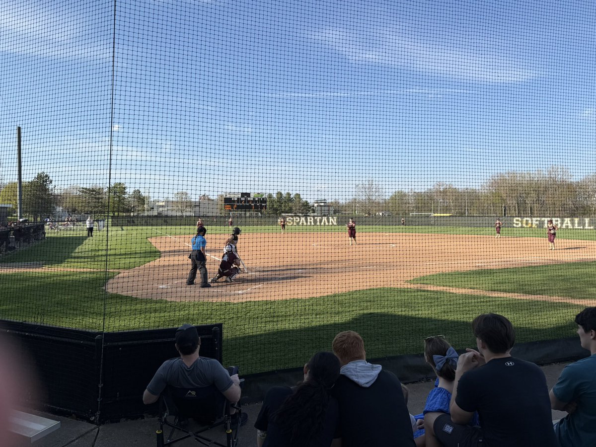 just chilling at the softball game. <a href="/MU_SpartanFB/">Manchester Football</a> #spartanchallenge #blackteam