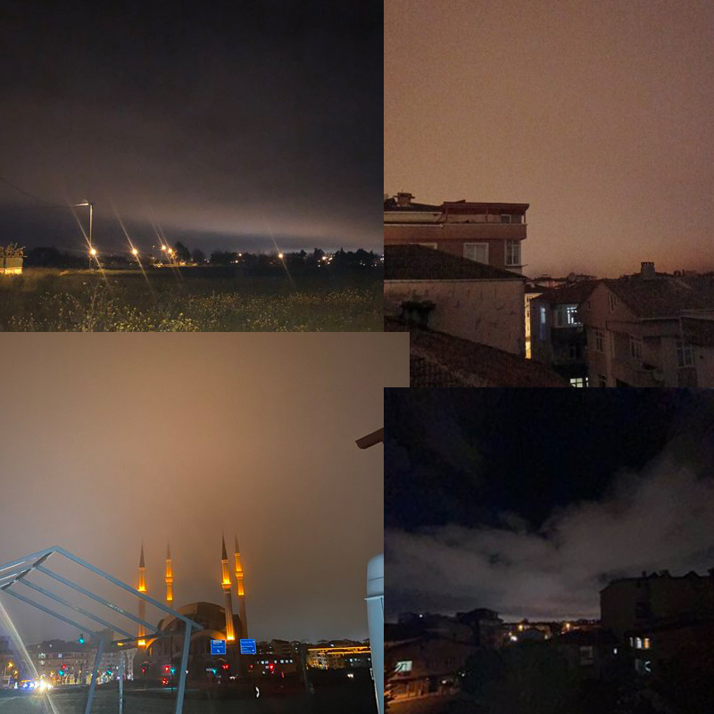 odatv's tweet photo. Depremden sonra 'kızıl gökyüzü' paniği: Gerçek ne çıktı...