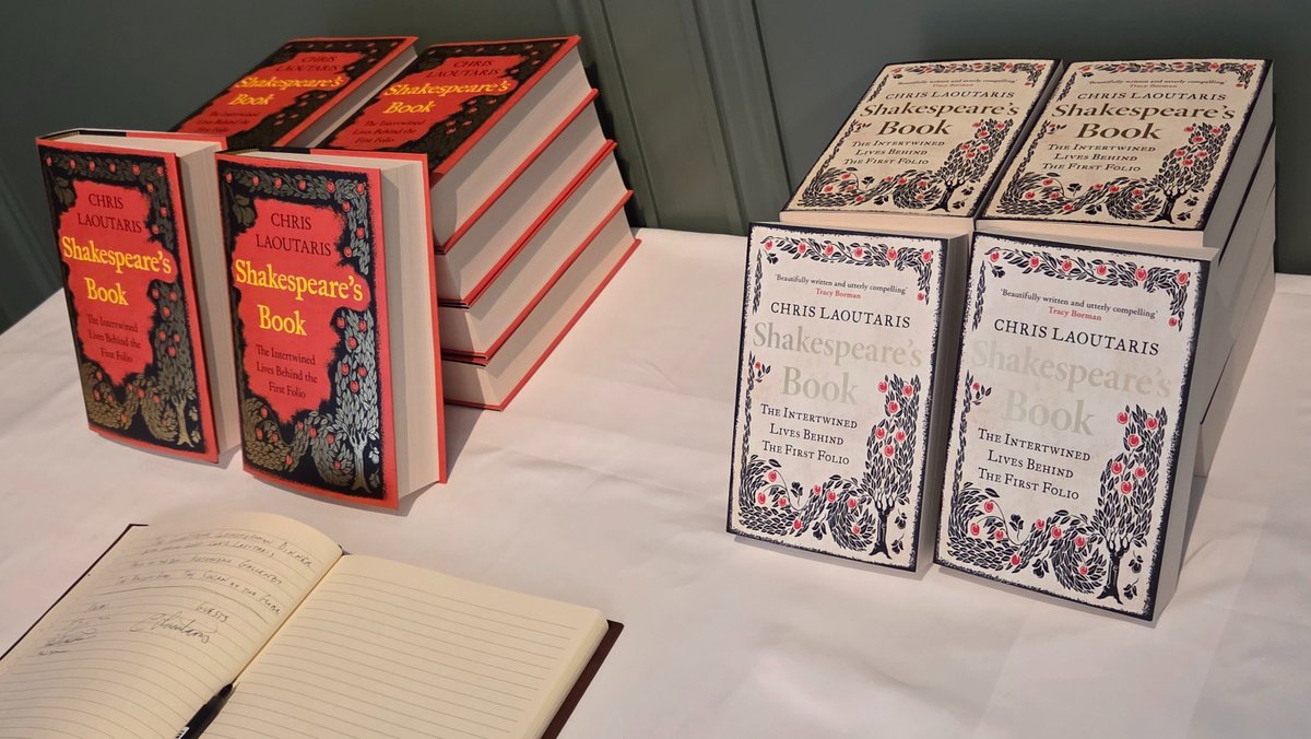 DrCLaoutaris's tweet photo. What an incredible way to celebrate Shakespeare's Birthday! LOVED talking to the amazing people at the Whitefriars Club about Shakespeare's Book @The_Globe's Swan Balcony Room! It's the first reviving an old Whitefriars tradition of Shakespeare events; I hope the first of many!! https://t.co/v7aZtvUxV3