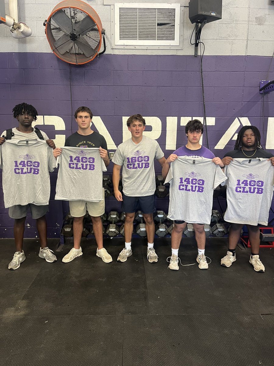 Coach_McGuire5's tweet photo. Shout to our newest @CAPSfootball 1400, 1600 AND 1800lb Club members! πͺ
#weoverme #ohana
#hhicks
@ameka_emma40879
@chasecoppedge80
@DariasJohnson
@BraylenWiggins2
@Markeilw41
#ghook
@Klin_Williams24
@Jabreezyo24
#jtownsend
@CalvilloDean
@Hudson_Gullie60
@WebBrogdon https://t.co/dGkhwnPOCn