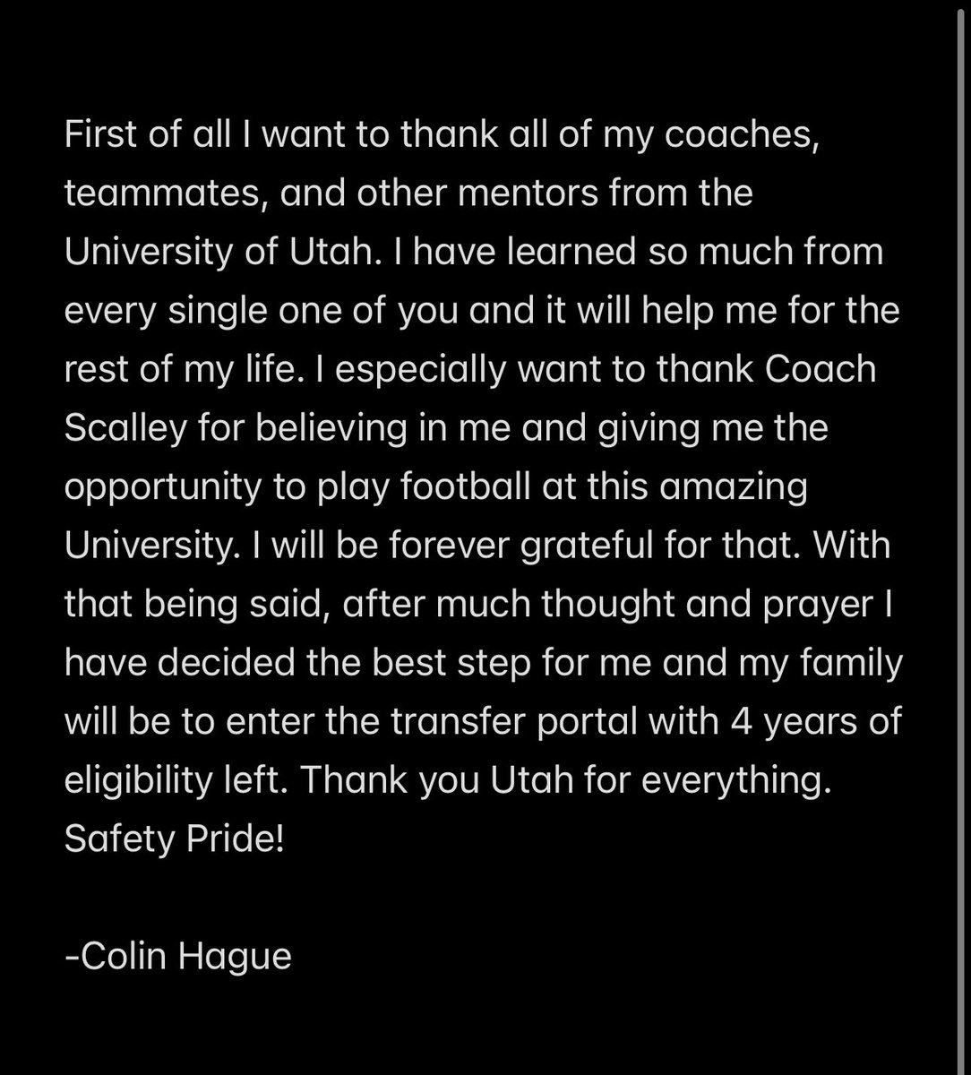 ColinHague4's tweet photo. I’m now in the transfer portal with 4 years of eligibility. Spring game film linked below!

https://t.co/OuQ1xOU86c https://t.co/hsaLpvMFyX