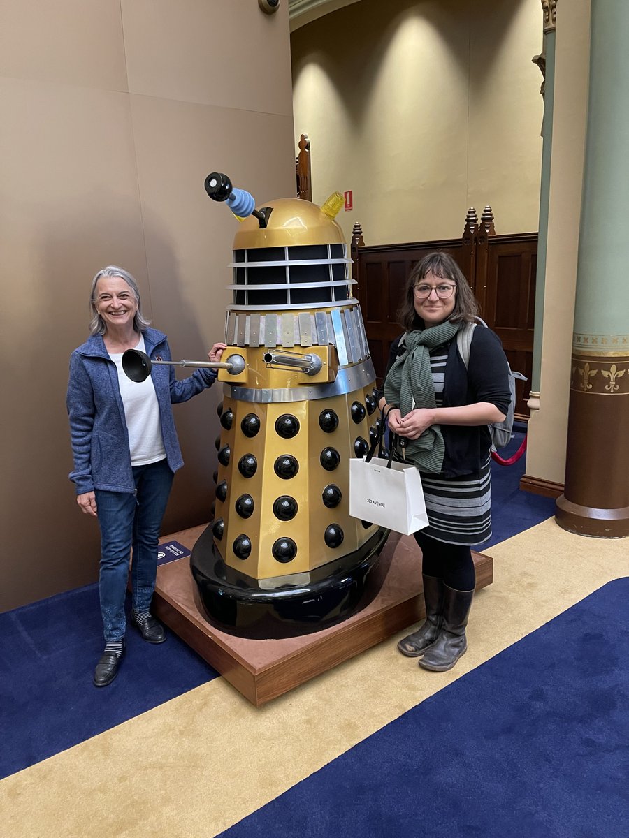 Professor Frances Separovic (@francesbiophys) on Twitter photo A couple of <a href="/bbcdoctorwho/">Doctor Who</a> Dr Whos confront a #dalek at the beautiful <a href="/ANZ_AU/">ANZ Australia</a> building in Melbourne. Always great to catch up with Dr <a href="/AnnaMularski/">Anna</a> whom I was privileged to mentor during her PhD at <a href="/ChemistryUoM/">School of Chemistry | University of Melbourne</a>, <a href="/UniMelb/">University of Melbourne</a>. #Chemistry A couple of <a href="/bbcdoctorwho/">Doctor Who</a> Dr Whos confront a #dalek at the beautiful <a href="/ANZ_AU/">ANZ Australia</a> building in Melbourne. Always great to catch up with Dr <a href="/AnnaMularski/">Anna</a> whom I was privileged to mentor during her PhD at <a href="/ChemistryUoM/">School of Chemistry | University of Melbourne</a>, <a href="/UniMelb/">University of Melbourne</a>. #Chemistry