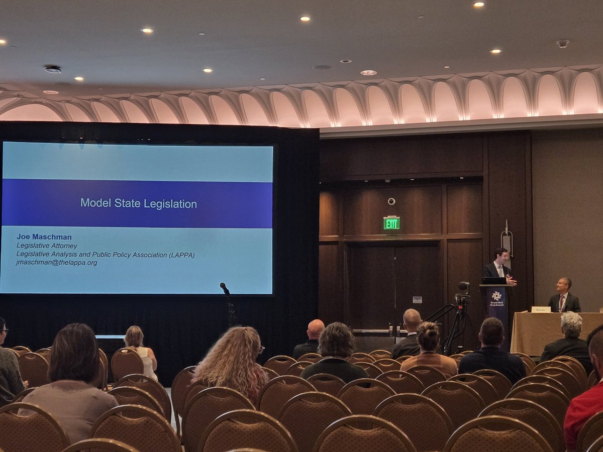 theLAPPA's tweet photo. LAPPA legislative attorney Joe Maschman discussing our Model Mental Health and Substance Use Disorder Parity Act at the #RxSummit. @RxSummit https://t.co/w4o7AAXcgq