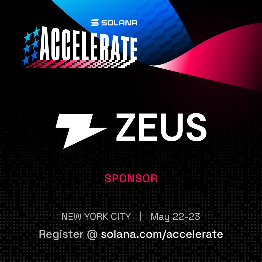 SolanaEvents's tweet photo. Bitcoin 🤝 Solana

Learn how @ZeusNetworkHQ is bringing programmable BTC to Solana's high speed network with zBTC at Solana Accelerate 2025 this May in NYC 🗽 https://t.co/Ot5t3B3kLw