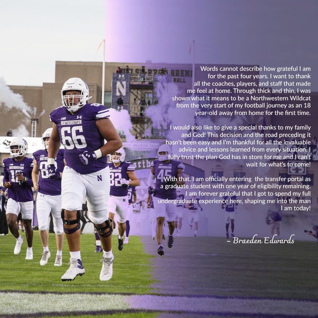 Thank you Northwestern 🟣⚪️🏈