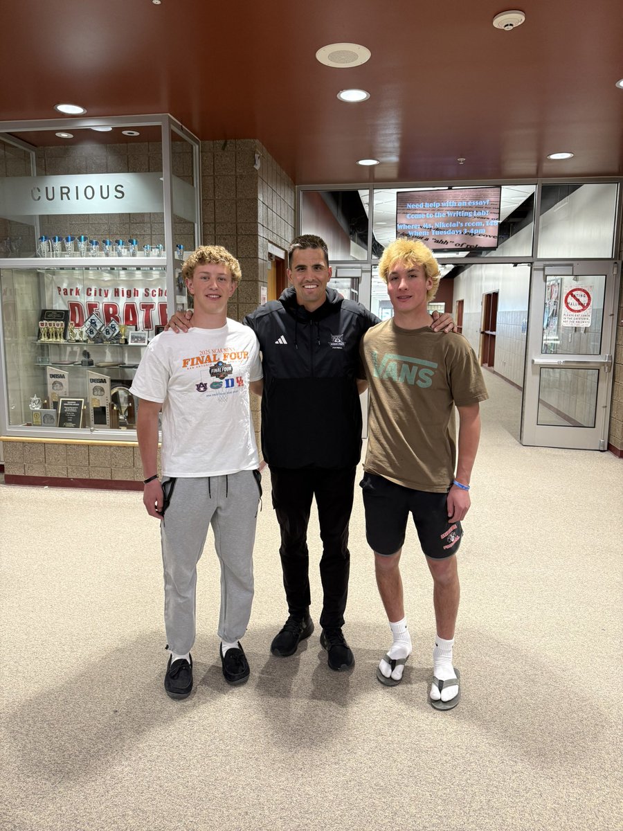 Niko Morgan (@niko_morgan6) on Twitter photo Had a great conversation with <a href="/skyler_ridley/">Coach Rid</a> from <a href="/weberstatefb/">Weber State Football 🏈</a>. Thanks to all the coaches who visited.
<a href="/Eliwarner26/">Eli Warner</a> , <a href="/wyatt_knapp16/">Wyatt Knapp</a>
<a href="/mmental7/">Mickey Mental</a> <a href="/CoachBrentMyers/">Brent Myers</a> <a href="/CoachZachLarson/">Zachary Larson</a> <a href="/CampbellJace/">JUICE🔋</a> <a href="/Josh_Montzingo/">Josh Montzingo</a> <a href="/ParkCityFtbl/">Park City Football</a> <a href="/m_polinsky/">Mike Polinsky</a> <a href="/mnavarro4040/">Matt Navarro</a> Had a great conversation with <a href="/skyler_ridley/">Coach Rid</a> from <a href="/weberstatefb/">Weber State Football 🏈</a>. Thanks to all the coaches who visited.
<a href="/Eliwarner26/">Eli Warner</a> , <a href="/wyatt_knapp16/">Wyatt Knapp</a>
<a href="/mmental7/">Mickey Mental</a> <a href="/CoachBrentMyers/">Brent Myers</a> <a href="/CoachZachLarson/">Zachary Larson</a> <a href="/CampbellJace/">JUICE🔋</a> <a href="/Josh_Montzingo/">Josh Montzingo</a> <a href="/ParkCityFtbl/">Park City Football</a> <a href="/m_polinsky/">Mike Polinsky</a> <a href="/mnavarro4040/">Matt Navarro</a>