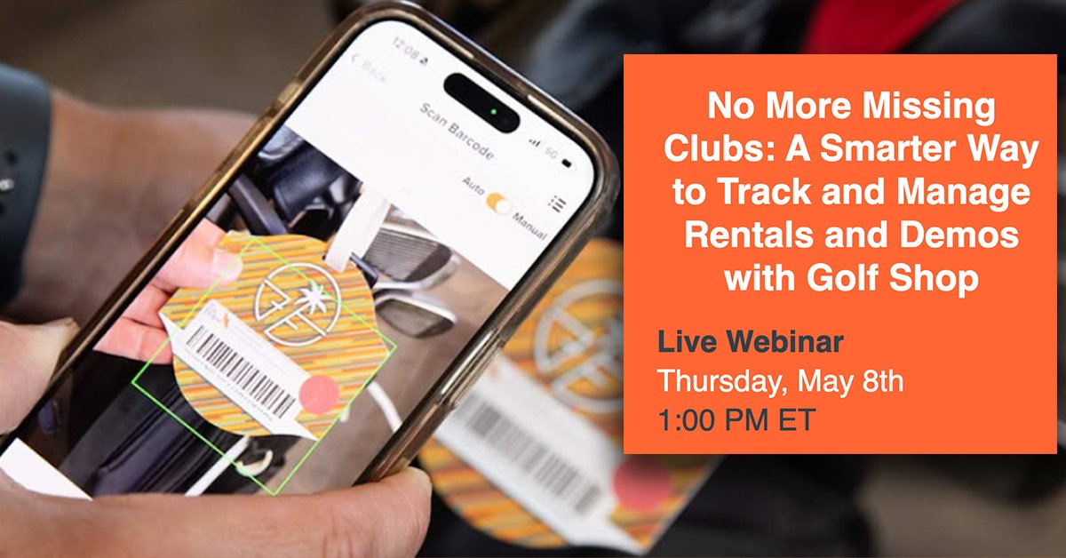 No More Missing Golf Clubs!

📅  Join us Thursday, May 8th at 1 PM for a FREE webinar:

“A Smarter Way to Track and Manage Rentals and Demos with Golf Shop”

Save your seat today! bit.ly/4iADn0v
