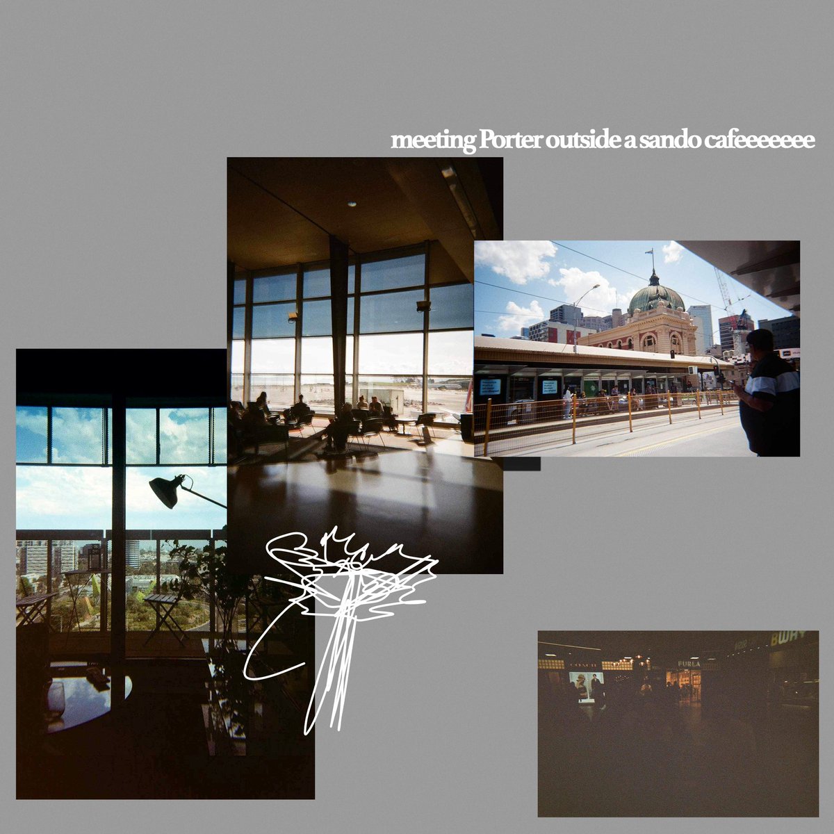 new track next Friday 🥺🕷️☕️
meeting Porter outside a sando café