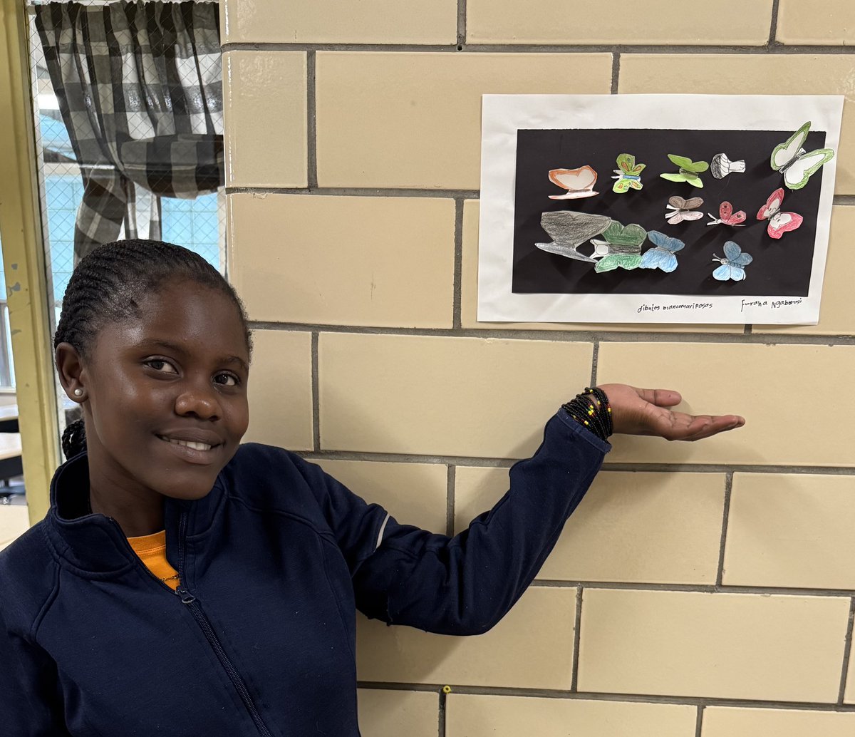 Another art student spotlight on Furaha! She is showcasing her 3D butterflies. So pretty!