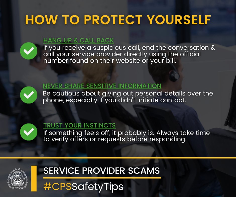⚠️ Scam Alert ⚠️

We are warning Calgarians of an emerging trend after we have seen an increase in scams targeting Calgarians by offering home services including impersonating cable, internet or cell phone service providers.

We encourage those looking to purchase home services