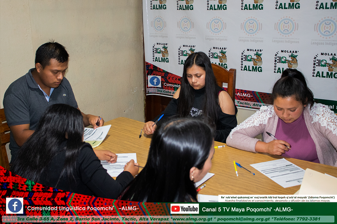 almg_poqomchi's tweet photo. En el día Kab’laj Kemeh. (23/04/2025). La Comunidad Lingüística Poqomchi', llevó a cabo la segunda jornada de Aplicación de Evaluación Lingüística en idioma Maya Poqomchi’ (oral y escrito) en las Instalaciones de la Comunidad Lingüística Poqomchi’, Tactic, Alta Verapaz. https://t.co/zl5P9tTKsF