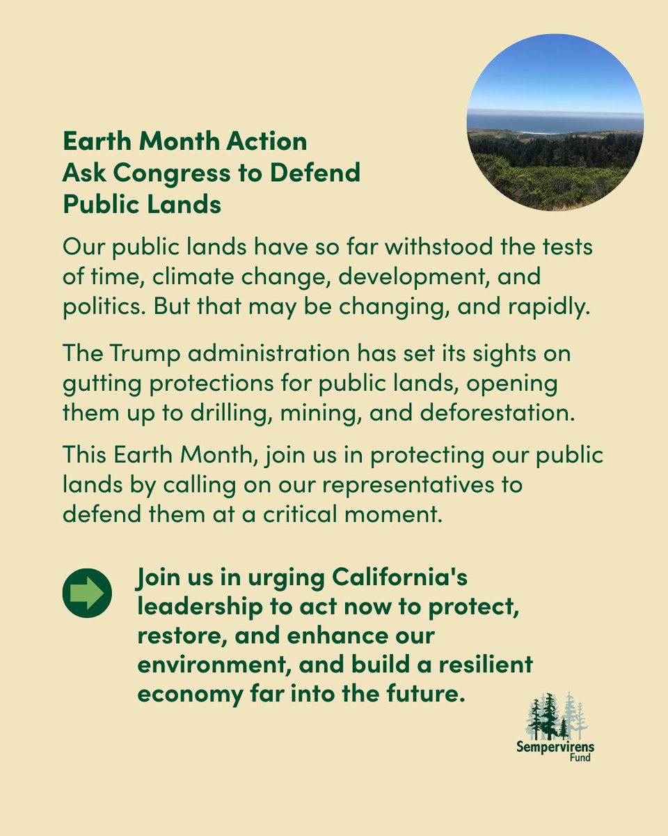🌎 This #EarthMonth, join us in protecting our public lands by calling on our representatives to defend them at a critical moment ➡️ bit.ly/4ipAXl5