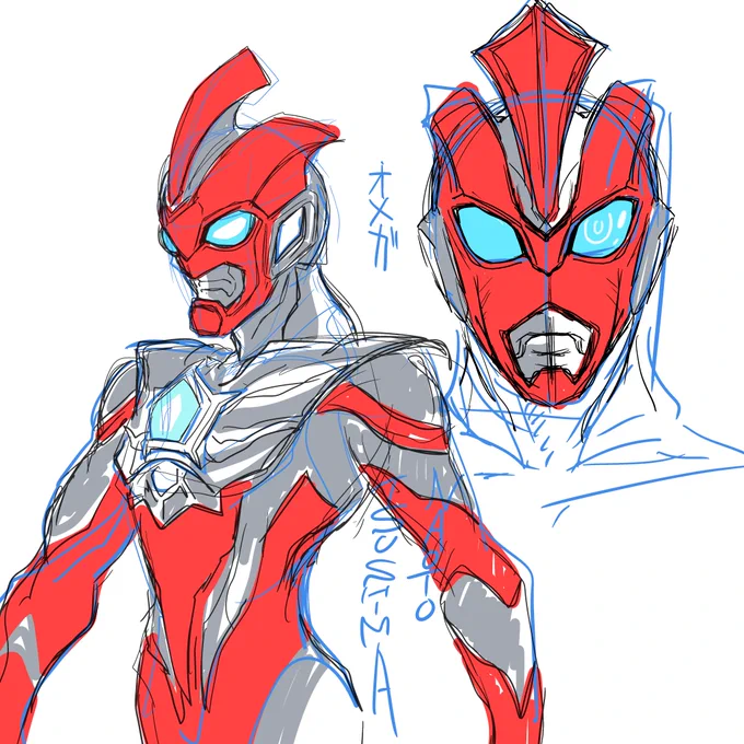 #ウルトラマンオメガ   赤いっ 