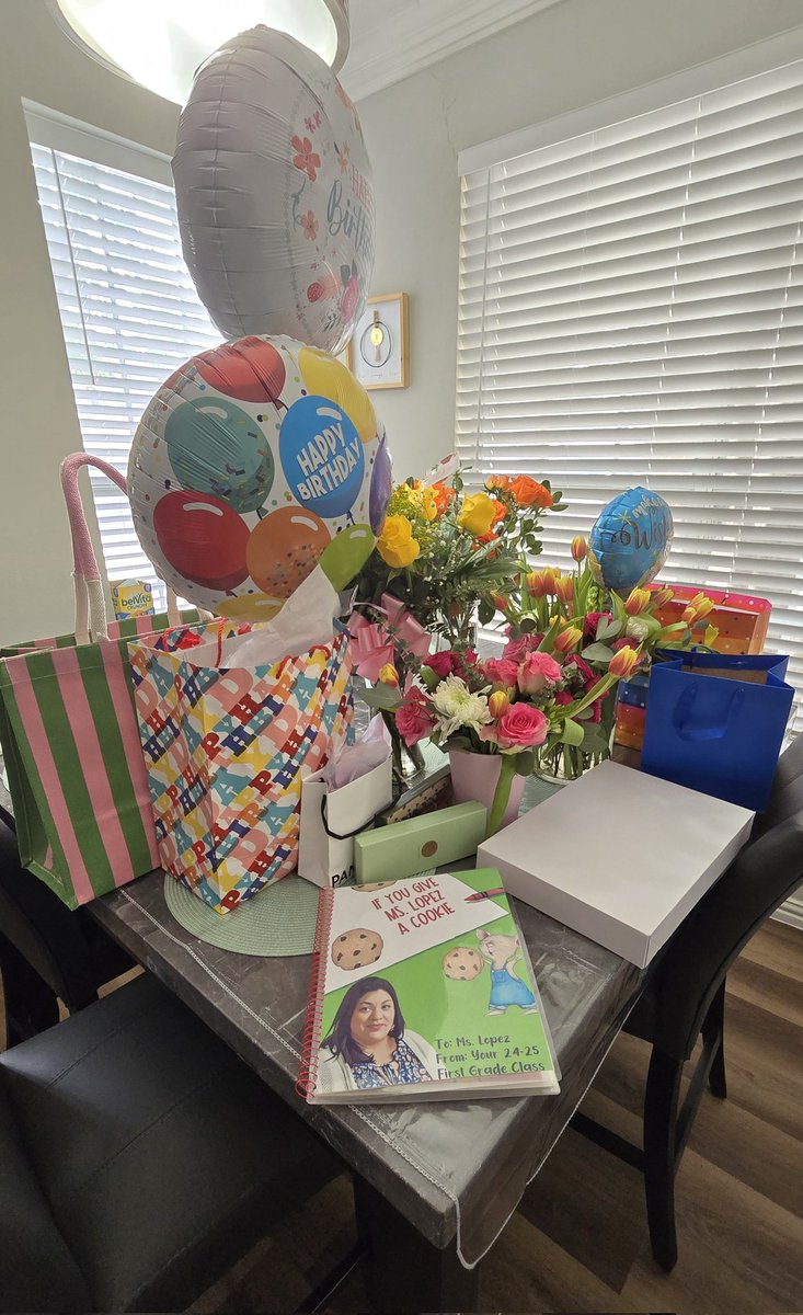 Ms_Lopez23's tweet photo. Thank you to my awesome @MemorialElm class & all of their amazinggggg families!! If I didn't feel loved and special today, I'm not sure when I would! Thank you for all the shouts & messages 🫶 This teacher is loved! #HighlyBlessed https://t.co/3csWiUuvqD