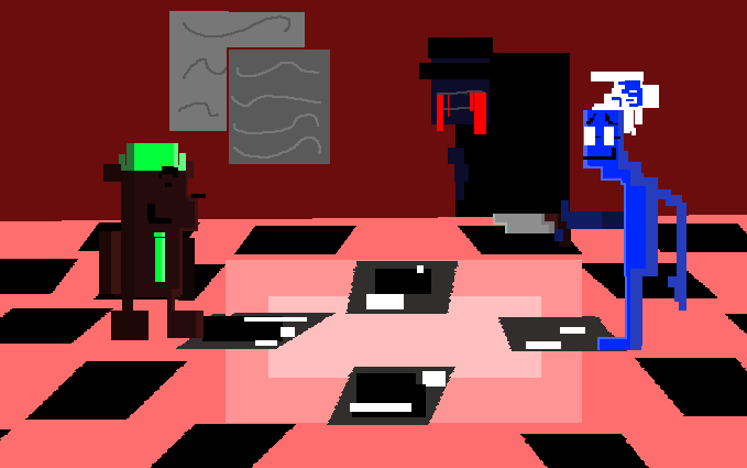 eeveenation64dd's tweet image. tjis is my #retro drawing of #vlooguy genocide and #uuh! #yeeup #thats #it!
